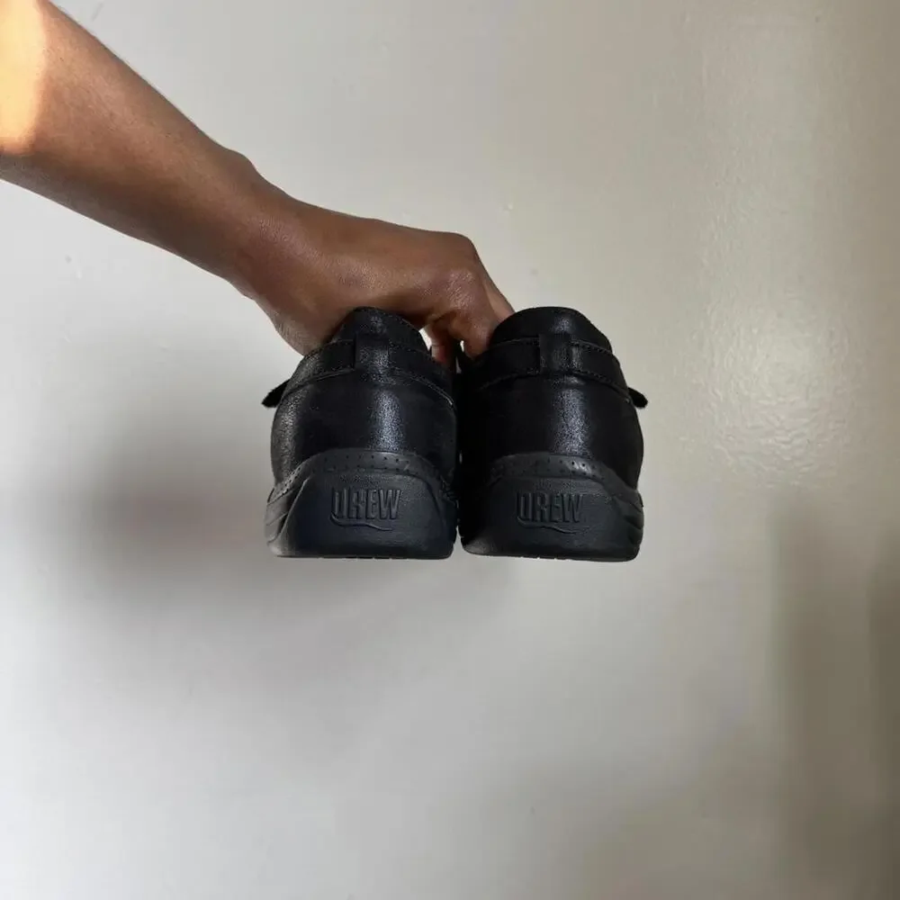 Vintage Drew black‎ Leather Fisherman Gorpcore Comfort shoes size 8W